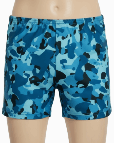 tan through kids swim short