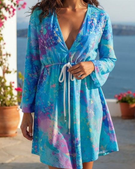 Magic Mashroom Beach Tunica Tan Through Fast Dry Breathable Fabric