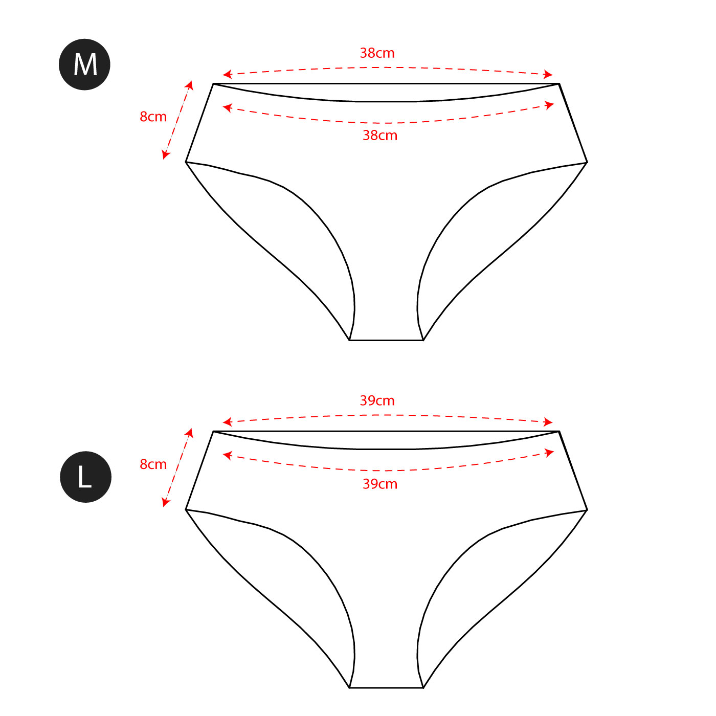 Low Rider Bottoms Size Guide