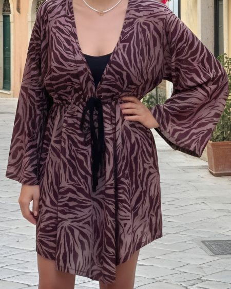 φόρεμα τουνίκα animal print